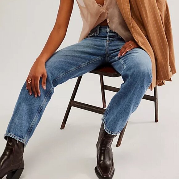 AGOLDE Women's 90's Jeans- High Waisted Straight Leg Jeans- Size 25 - Picture 1 of 15